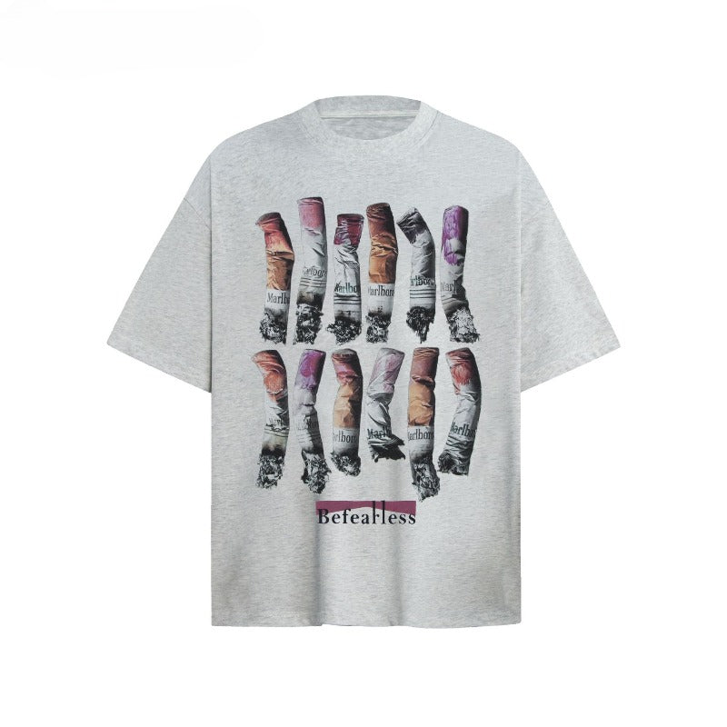 80s And 90s Vintage T Shirts Vintage Washing Water Old Printed Short Sleeve T-Shirts