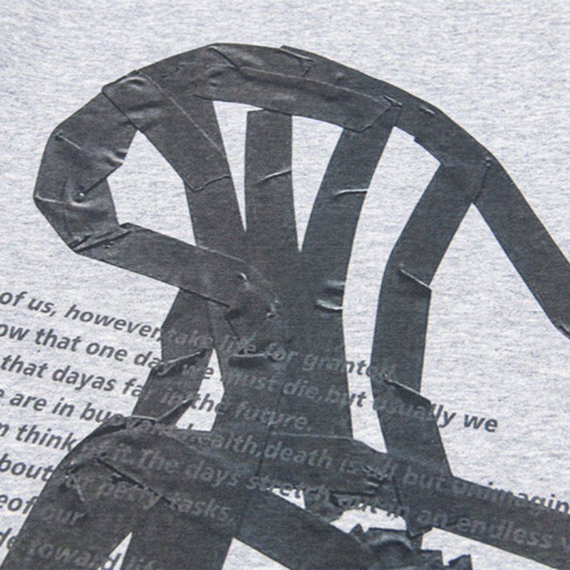 Vintage Usa Shirt Short Sleeve T-Shirt Vintage Chair Print Loose Top