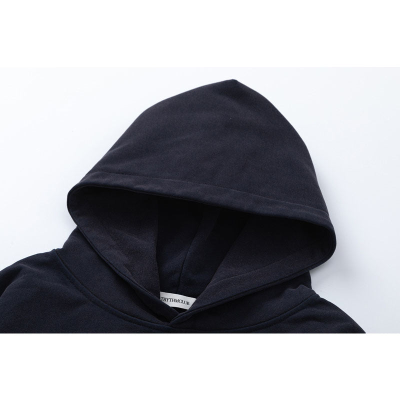 Streetwear Hoodie Vintage do gradual change letter print hooded sweater