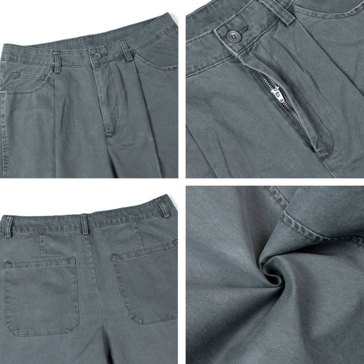 Hip Hop Pants For Boys Vintage Washing Old Straight Overalls Loose Casual Pants