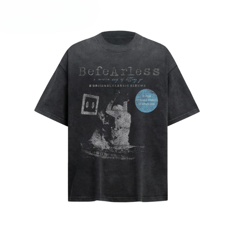 80s And 90s Vintage T Shirts Vintage Washing Old Abstract Short Sleeve T-Shirts