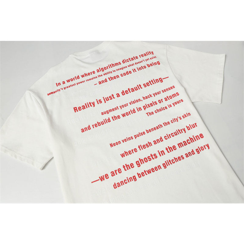 Casual Street Wear Vintage Short Sleeve T-Shirt Crew Neck Loose Casual