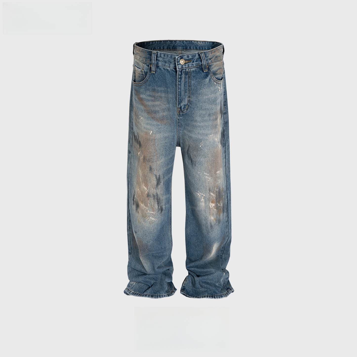 Rock Revival Jeans Trousers Straight Washed Old Jeans