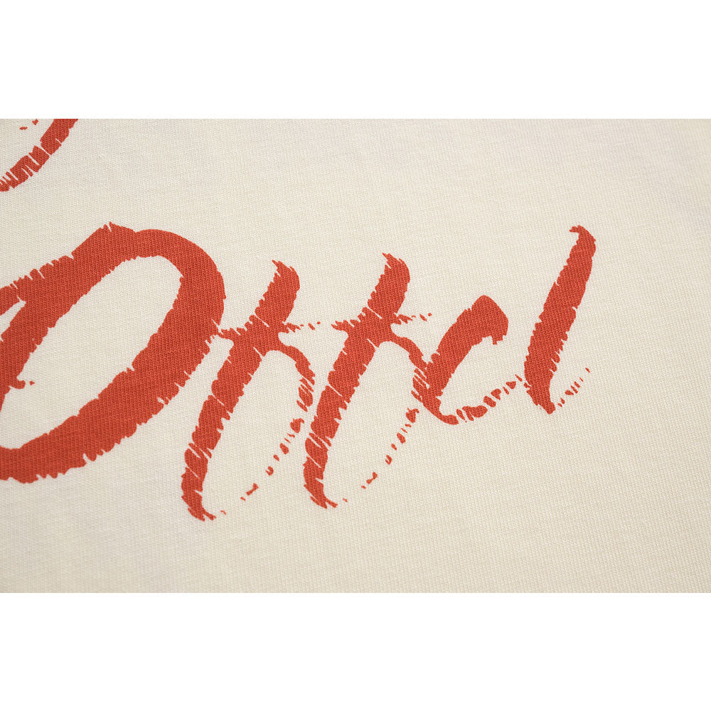 Nostalgia T Shirts Vintage Letter Print Loose Short Sleeve T-Shirt