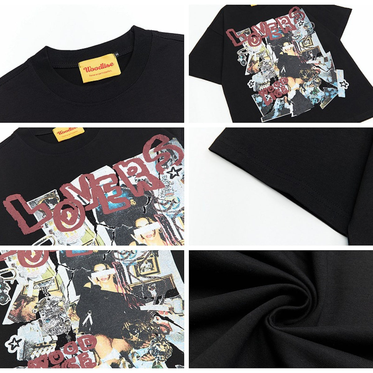 90s West Coast Hip Hop Fashion T Shirts Retro Cotton Short Sleeve T-Shirts
