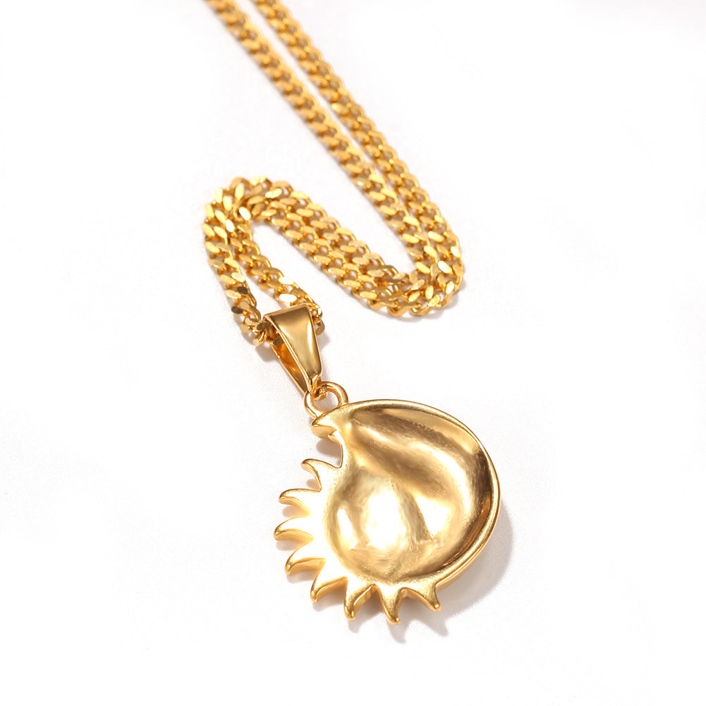 Jewelry Moon Sun Pendant Necklace