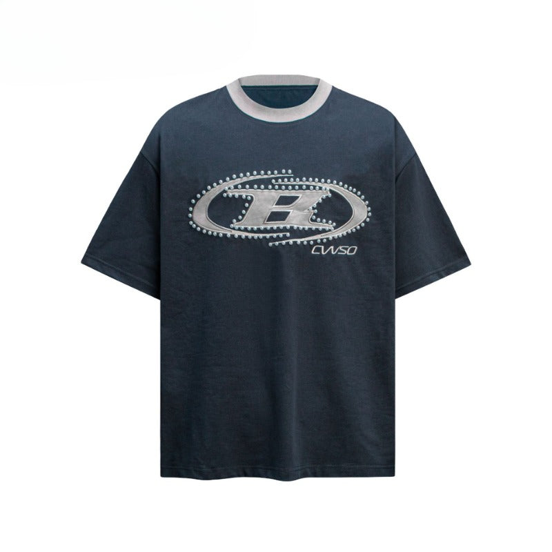 80s And 90s Vintage Pearl Embroidery Short Sleeve T-Shirts