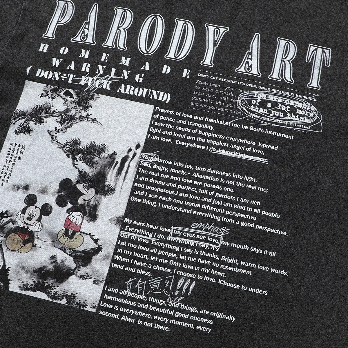 1990 Fashion T-Shirt Loose retro washed old cartoon print short sleeve t