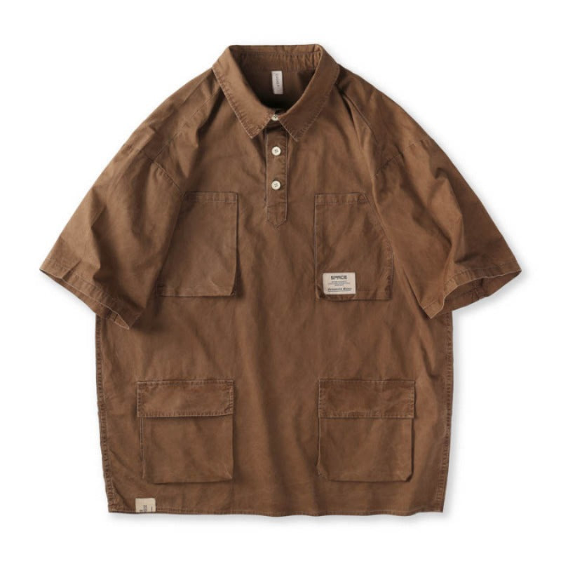 Men T-shirts Short Sleeve Shirt Summer Vintage Shirt