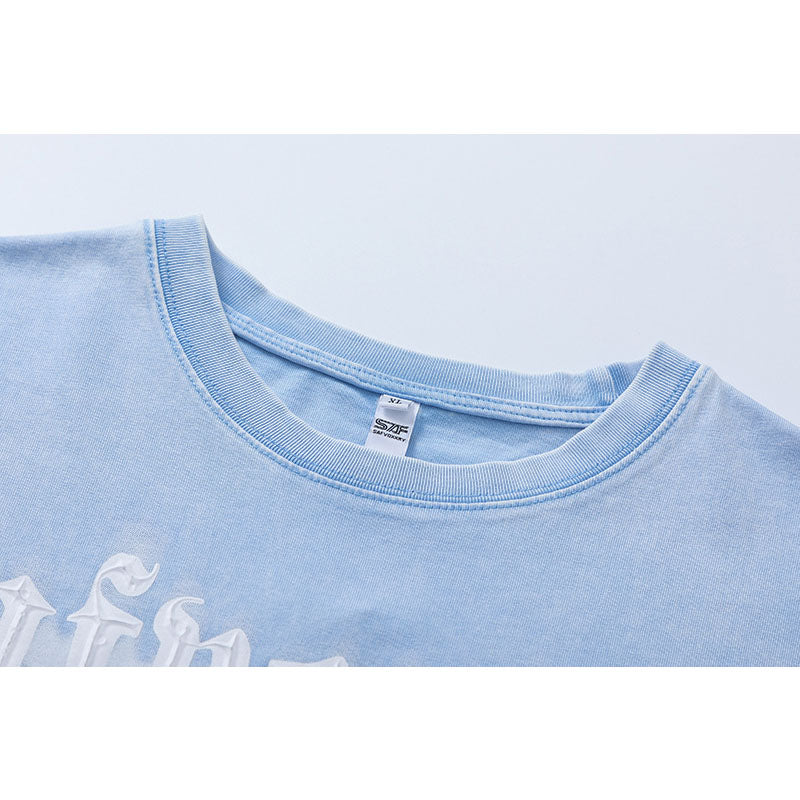 Vintage Tišö Rt Vintage Love Patch Embroidered Short Sleeve T-Shirt