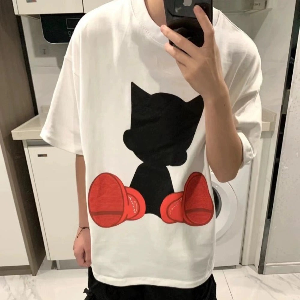 Streetwear Eua t shirt summer casual short wide cleanfit short sleeve t-shirt top