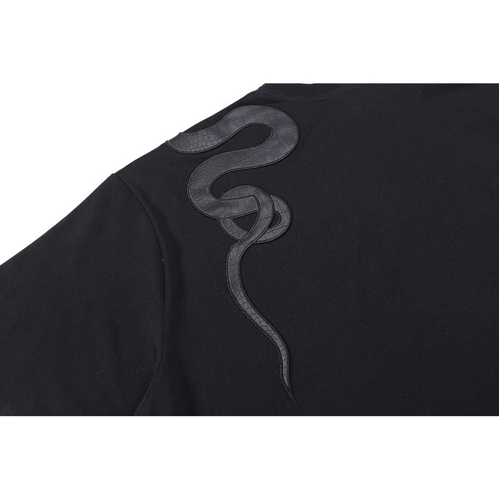 Nostalgia T Shirts Year of the Snake Limited Embroidery Short Sleeve T-Shirt