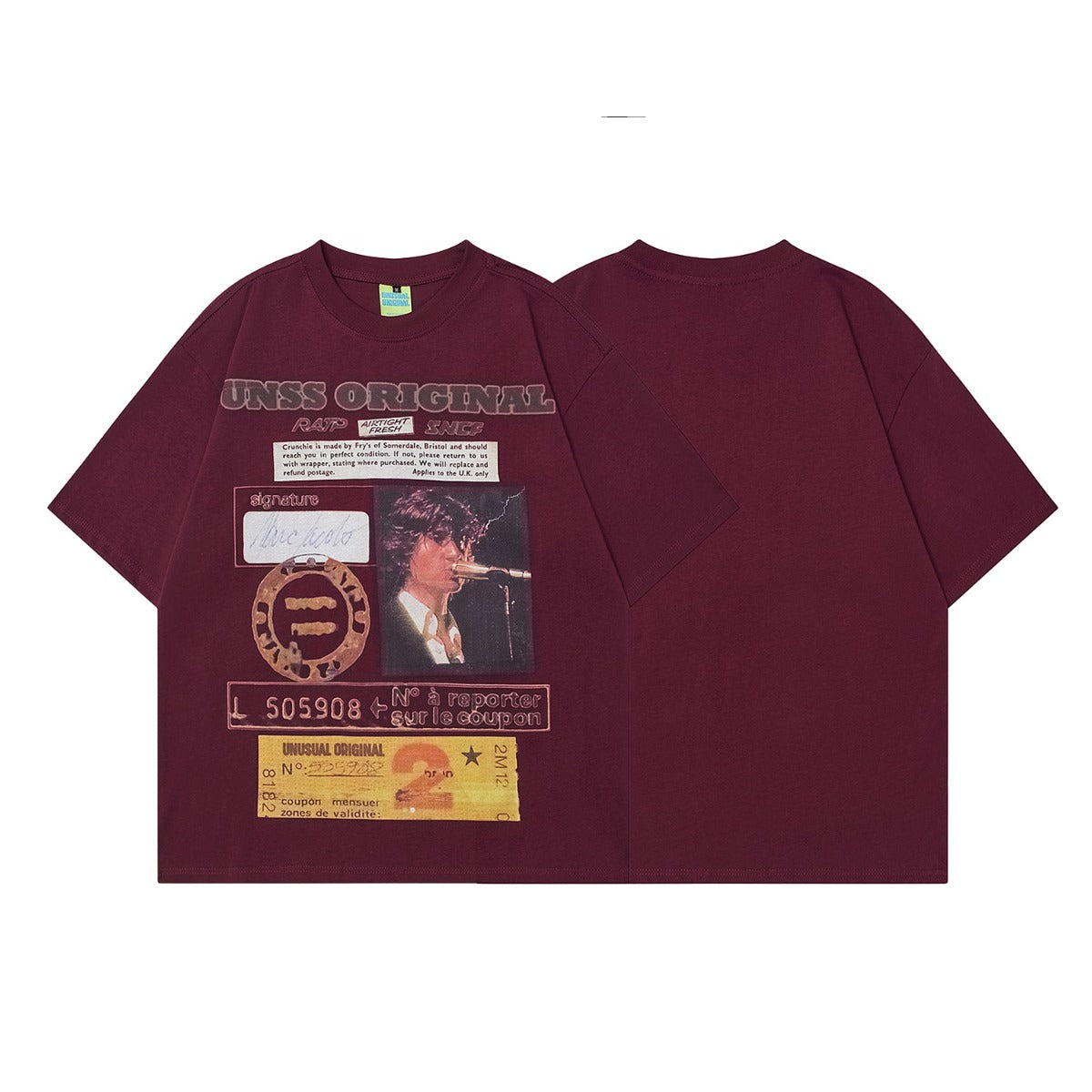 90s West Coast Hip Hop Fashion T Shirts Vintage Characters Old Design Half Sleeve Top