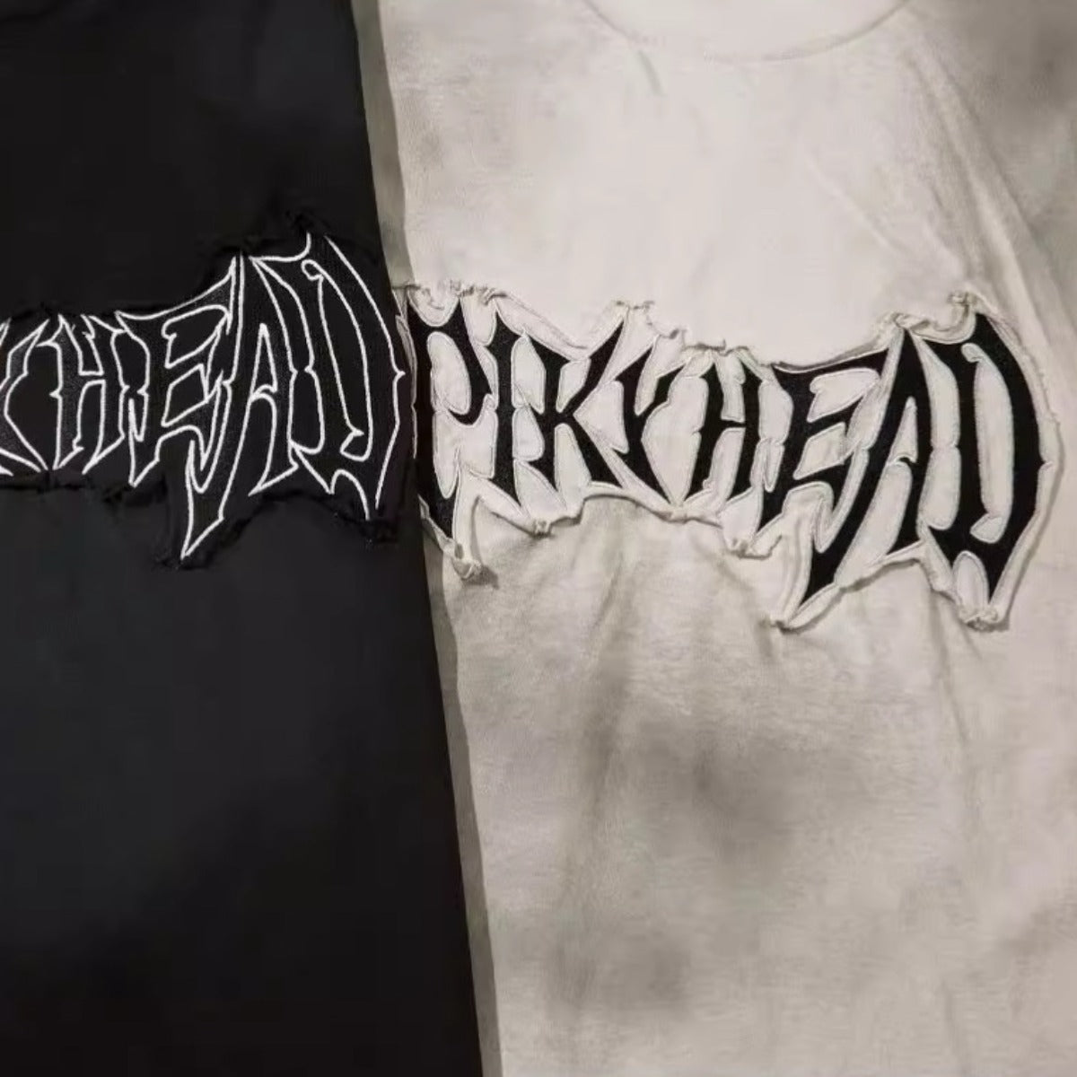 1990 Fashion T-Shirt Summer T-Shirt Washed Old Embroidered T-Shirt Short Sleeve
