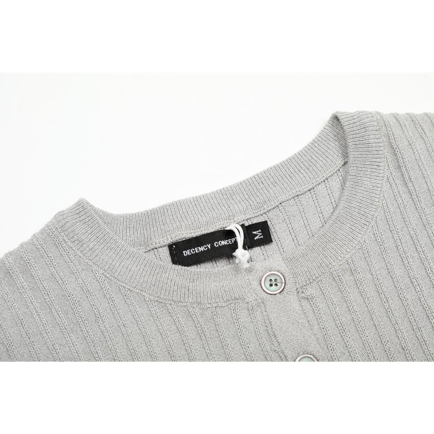 Casual Street Wear Short Sleeve T-Shirt Loose Casual Semi-turtleneck Knitwear