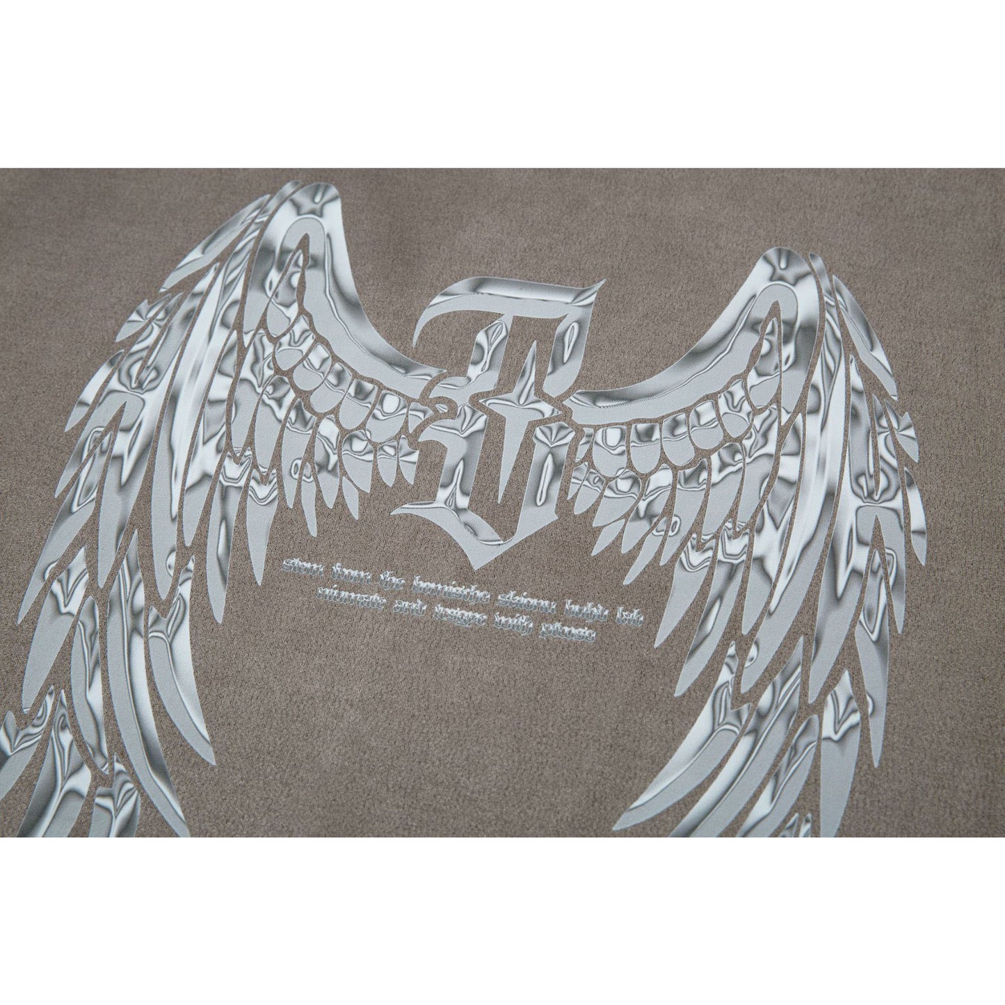 Ye T Shirt Summer Angel Wings Print Short Sleeve