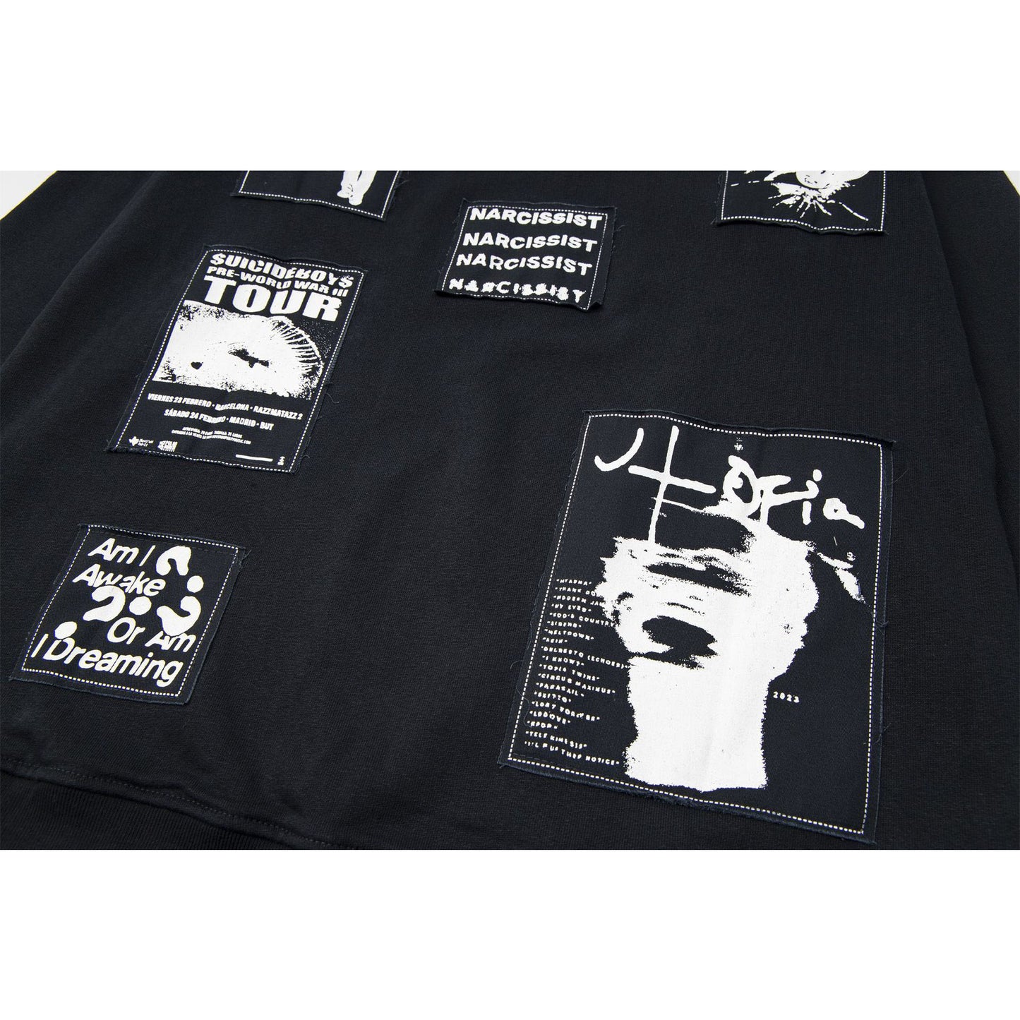 New York Hip Hop Style Crew Neck Sweater Long Sleeve T-Shirt Top