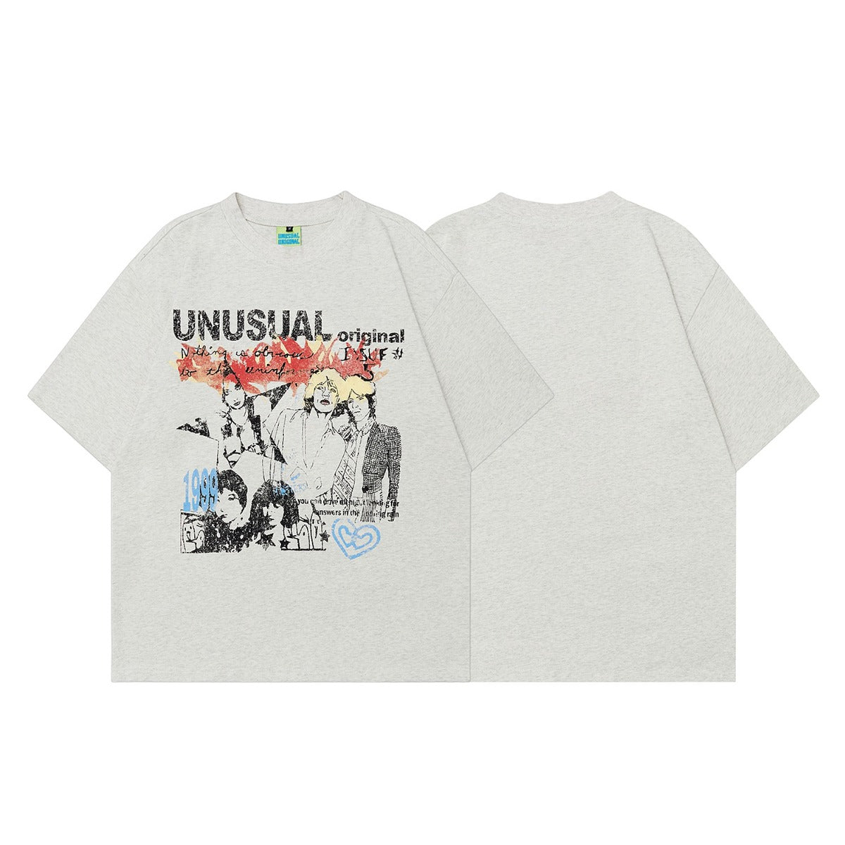 90s West Coast Hip Hop Fashion T Shirts Summer Vintage Old Figure Print Short Sleeve T-Shirts