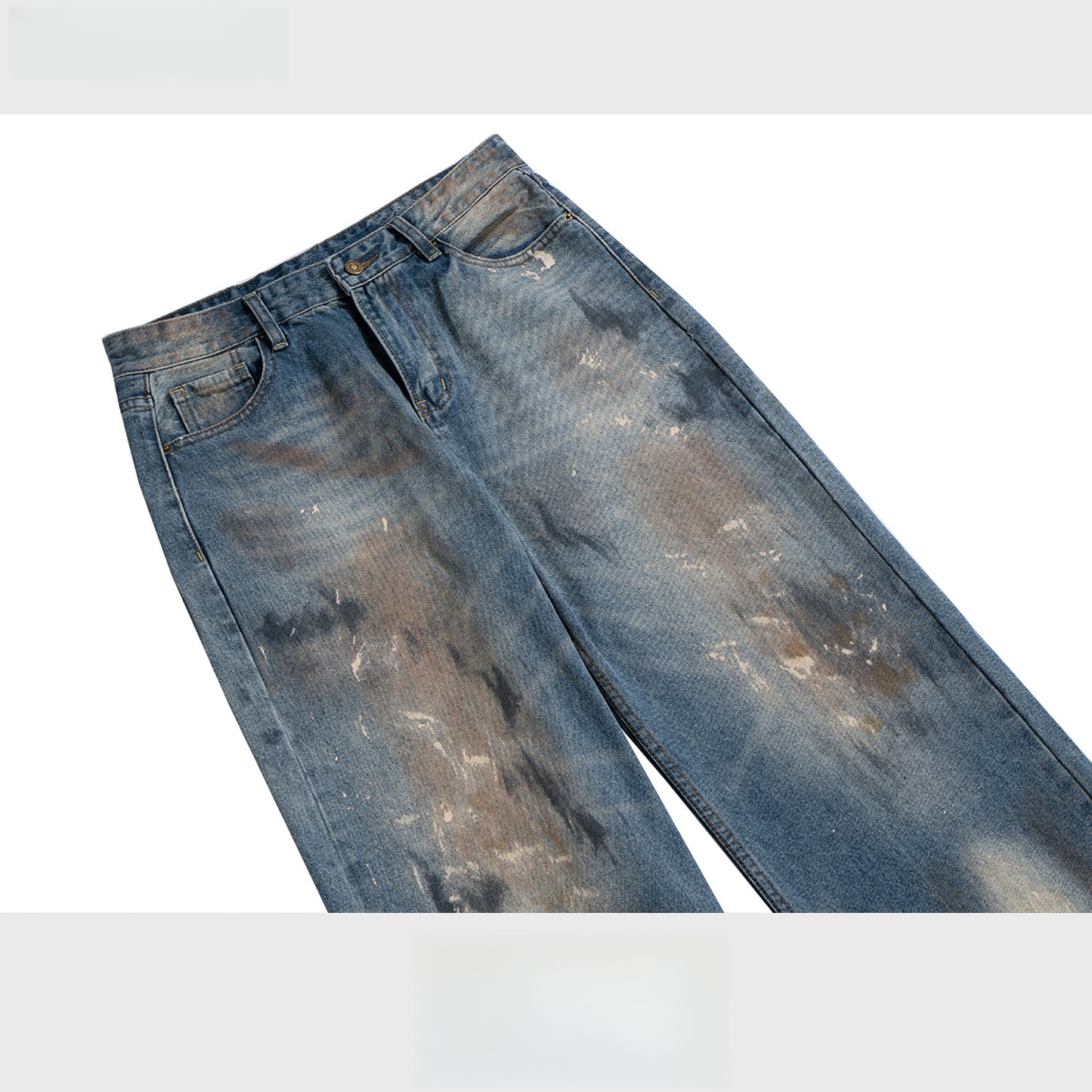 Rock Revival Jeans Trousers Straight Washed Old Jeans