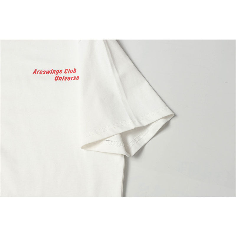Casual Street Wear Vintage Short Sleeve T-Shirt Crew Neck Loose Casual