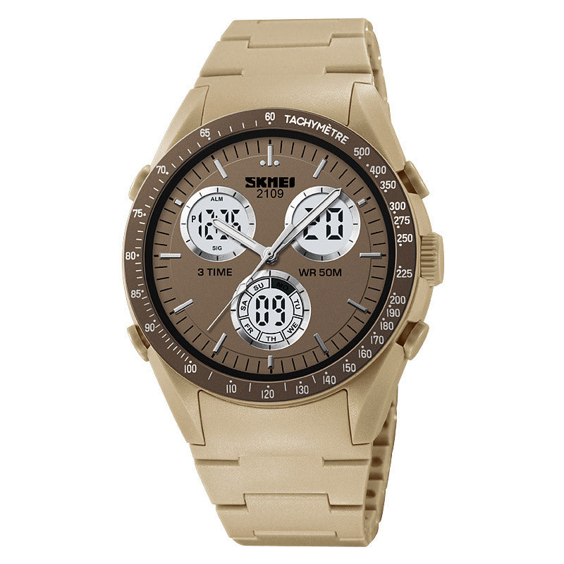 Analog-Digital Watch Sports Waterproof Electronic Watch Male