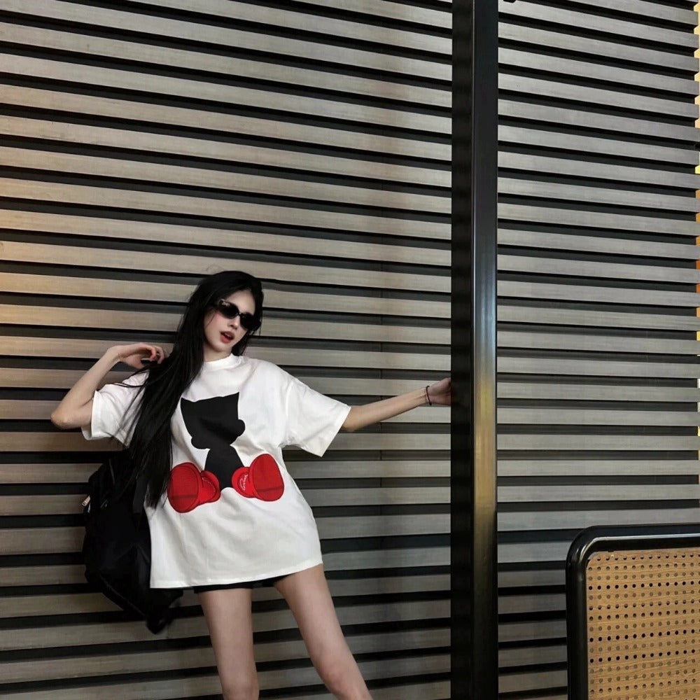 Streetwear Eua t shirt summer casual short wide cleanfit short sleeve t-shirt top