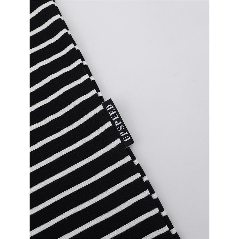 Hip Hop Shirts For Boys Black & White Striped Short Sleeve T-Shirt