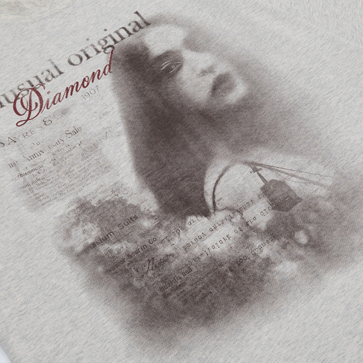 90s West Coast Hip Hop Fashion T Shirts Vintage Old Fuzzy Portrait Print Oversize Short Sleeve T-Shirt