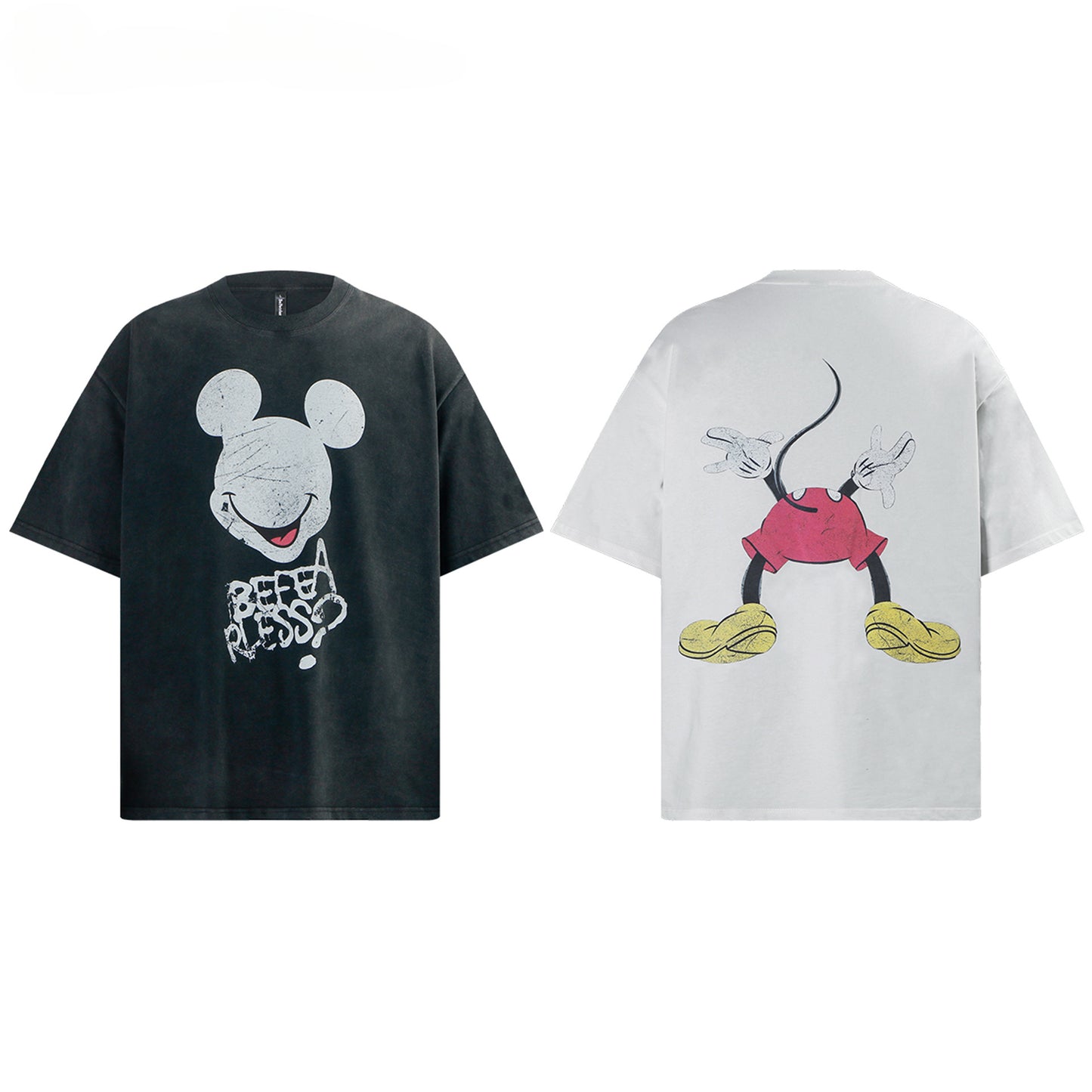 80s And 90s Vintage T Shirts Cartoon Short Sleeve Summer Male Female Loose