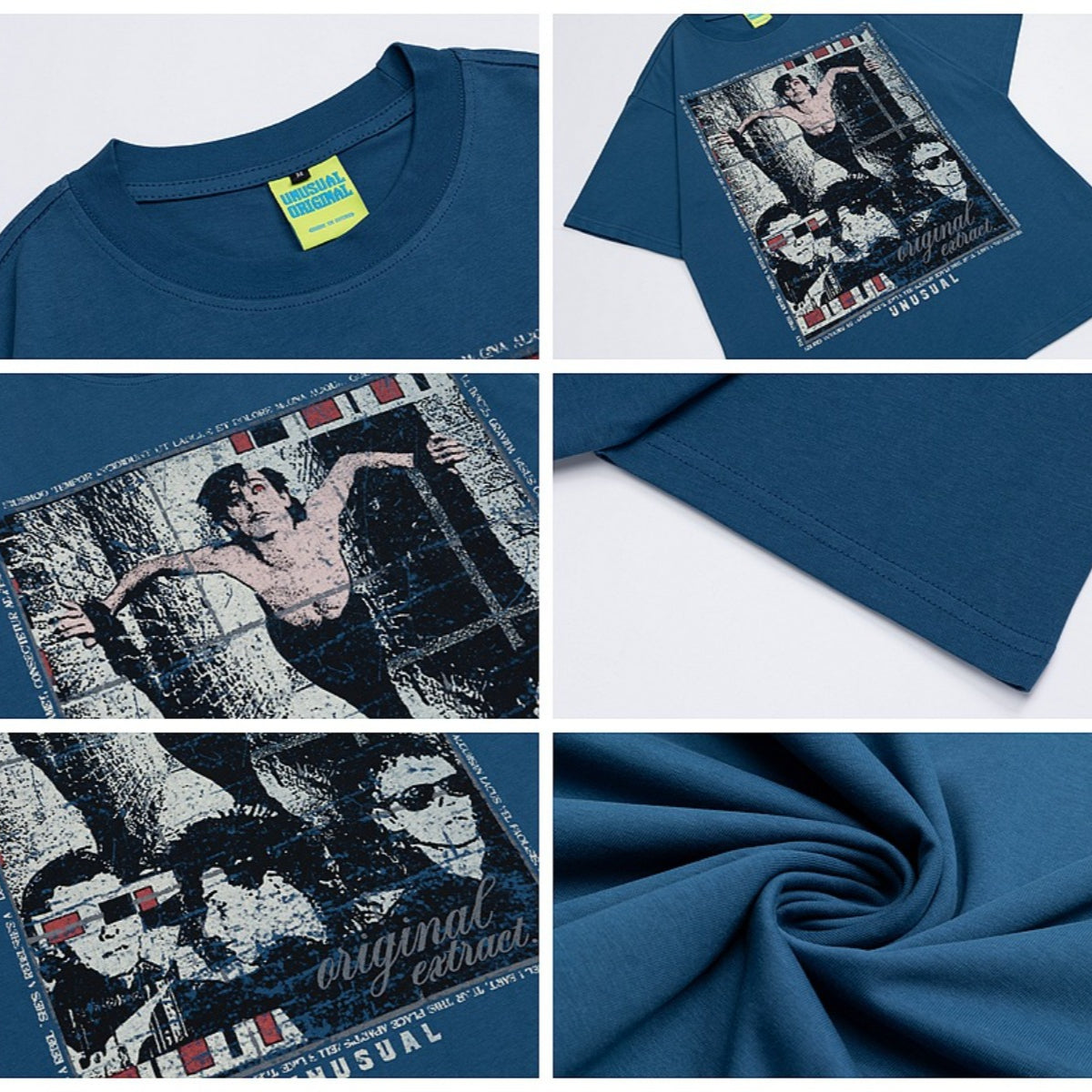 90s West Coast Hip Hop Fashion T Shirts Summer Cotton Loose Top
