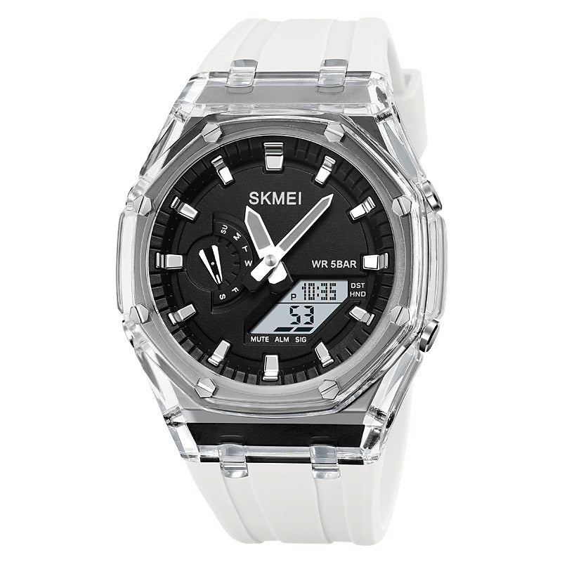 Analog-Digital Watch Outdoor Sports Waterproof Student Electronic Watch