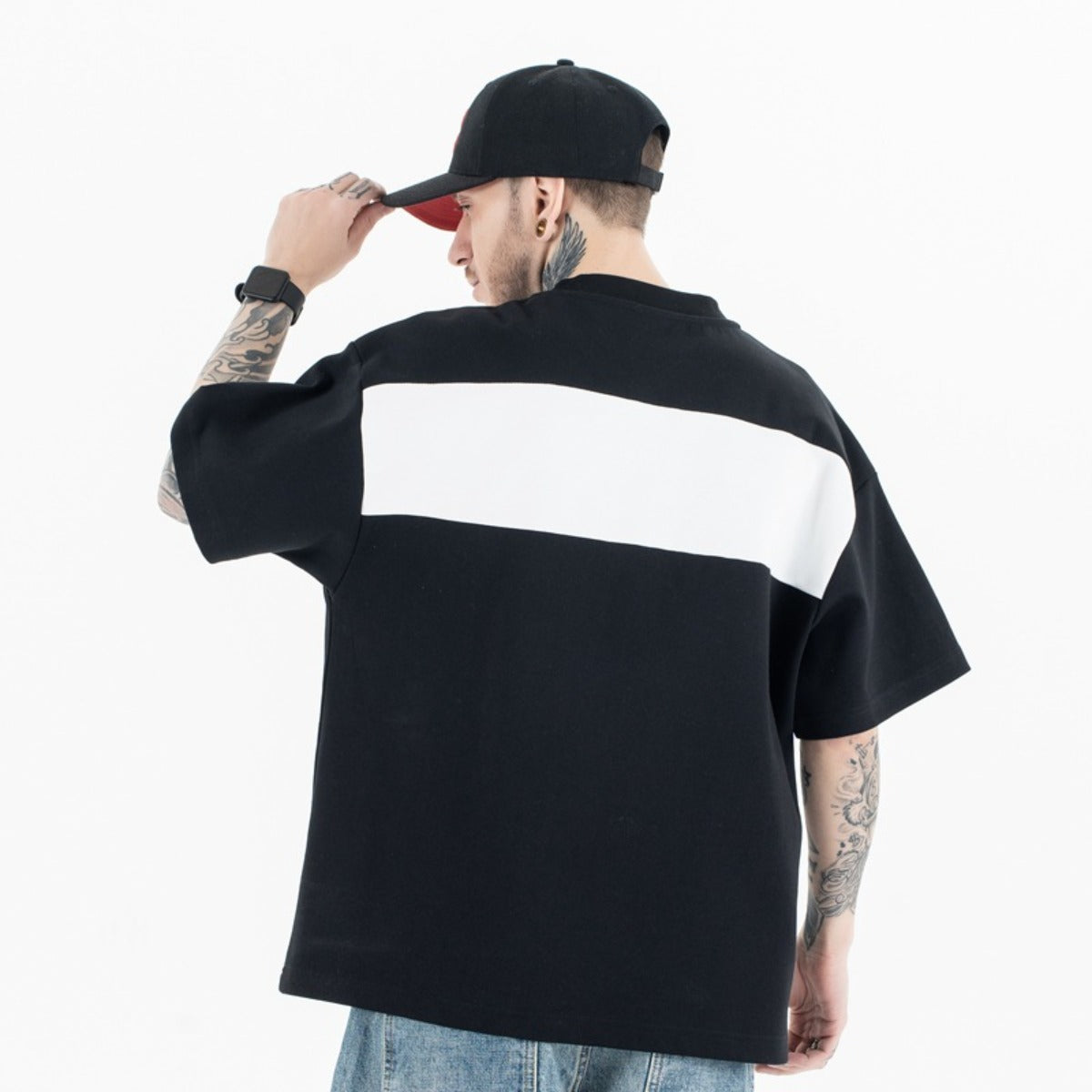 Vintage College Shirts Summer Embroidery Short Sleeve T-Shirt V-Neck