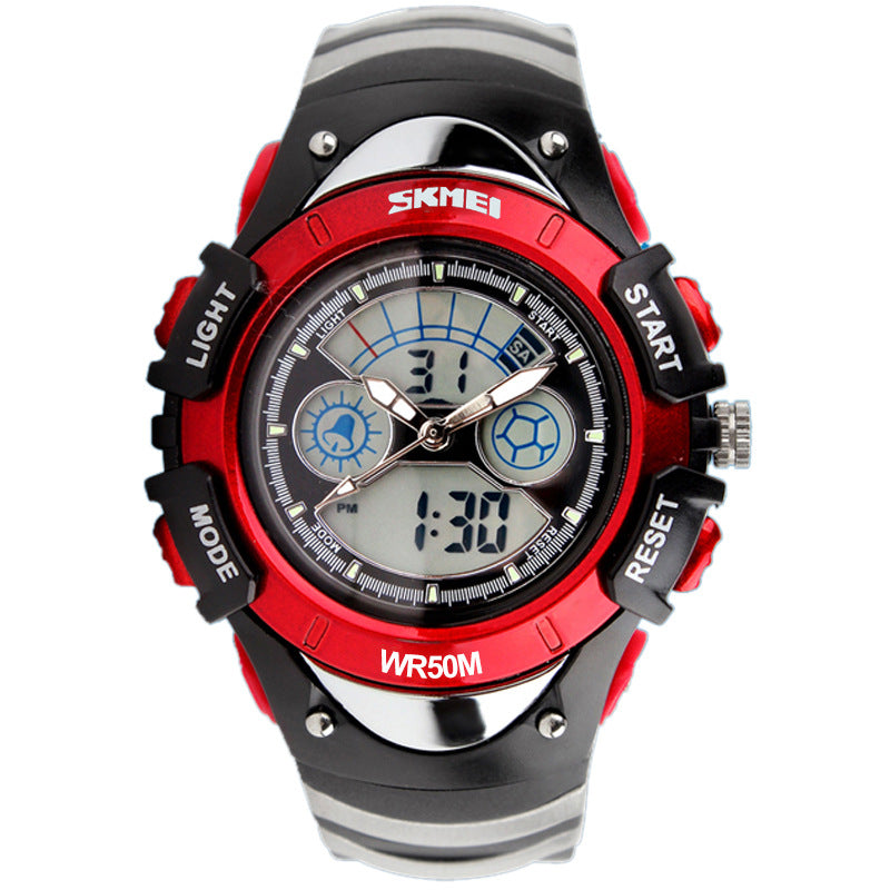 Analog-Digital Watch Children's Student Sports Waterproof Watch