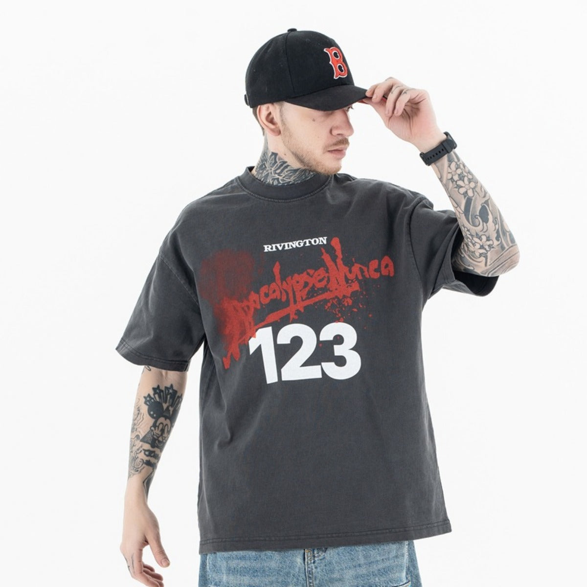 Vic Streetwear Summer Casual Short Sleeve T-Shirt