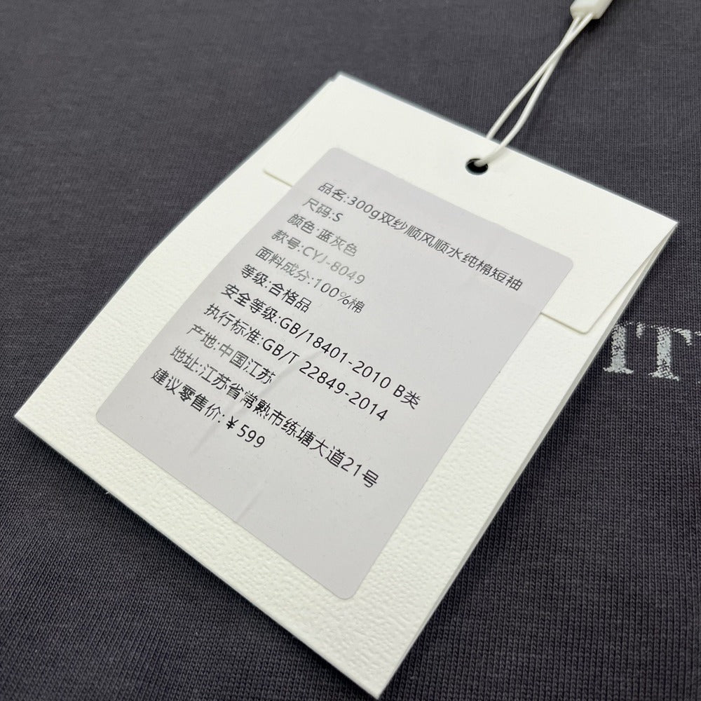 Streetwear Eua t-shirt retro washed old letter print loose cotton short-sleeved t-shirt
