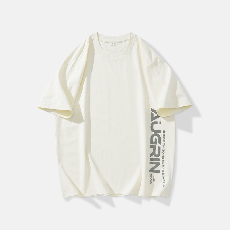 Mens T-shirts Summer Print Short Sleeves Loose