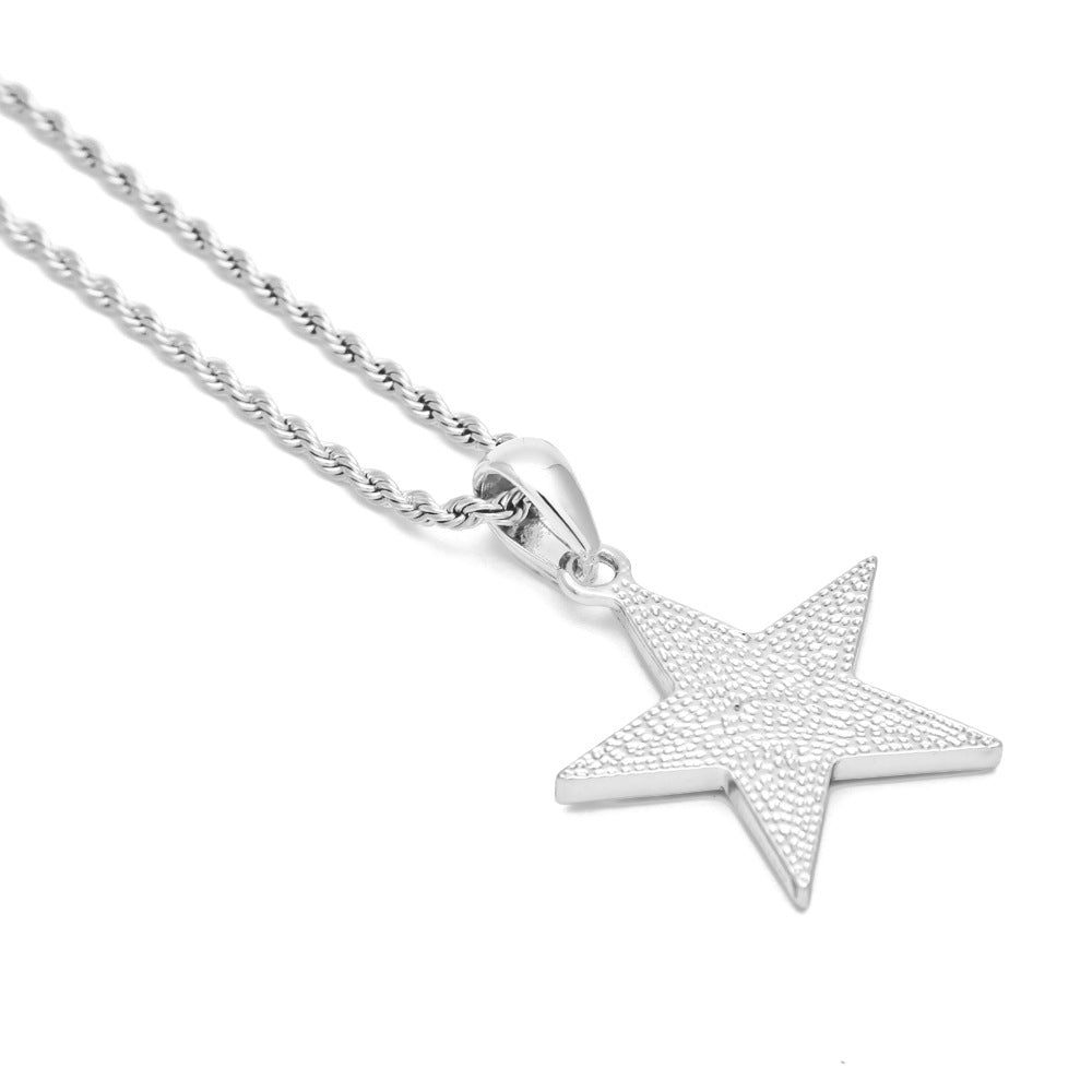 Jewelry Rhinestone Pentagram Pendant Necklace St. Valentine's Royalty