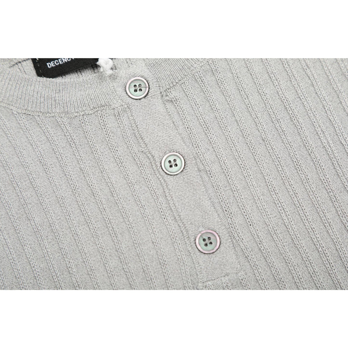 Casual Street Wear Short Sleeve T-Shirt Loose Casual Semi-turtleneck Knitwear