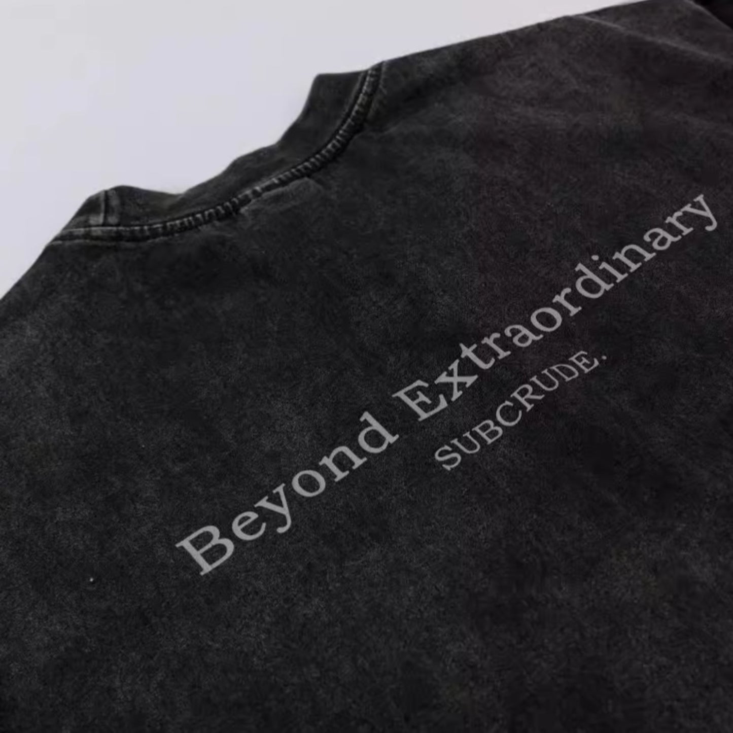 1990 Fashion T-Shirt Spring and Summer Washing Water Old Hand Printed Short Sleeve T-Shirt
