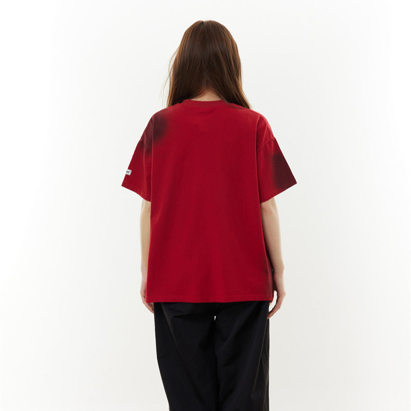 Camisas Retros Short Sleeve T-Shirt Crew Neck Top