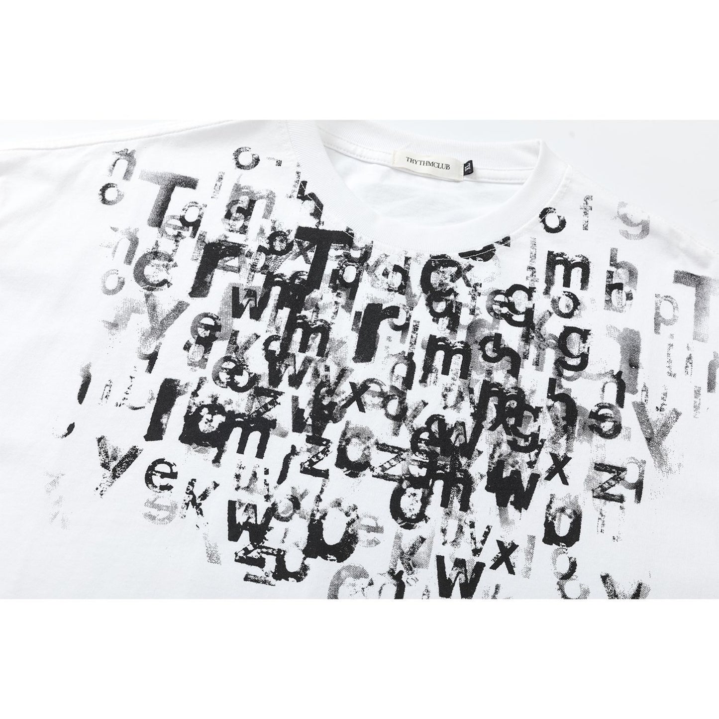 Unisex T-shirts Summer Garbled Figure Men's Loose Short Sleeve T-Shirt