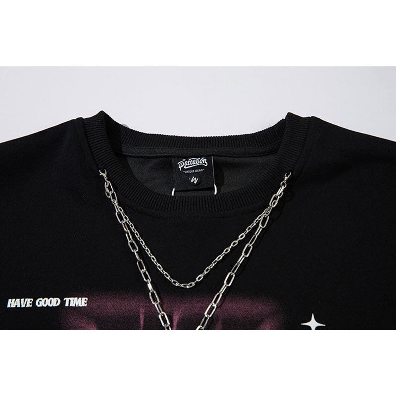 Marcas De Streetwear Autumn Long Sleeve T-Shirt Loose Crew Neck Vintage Top