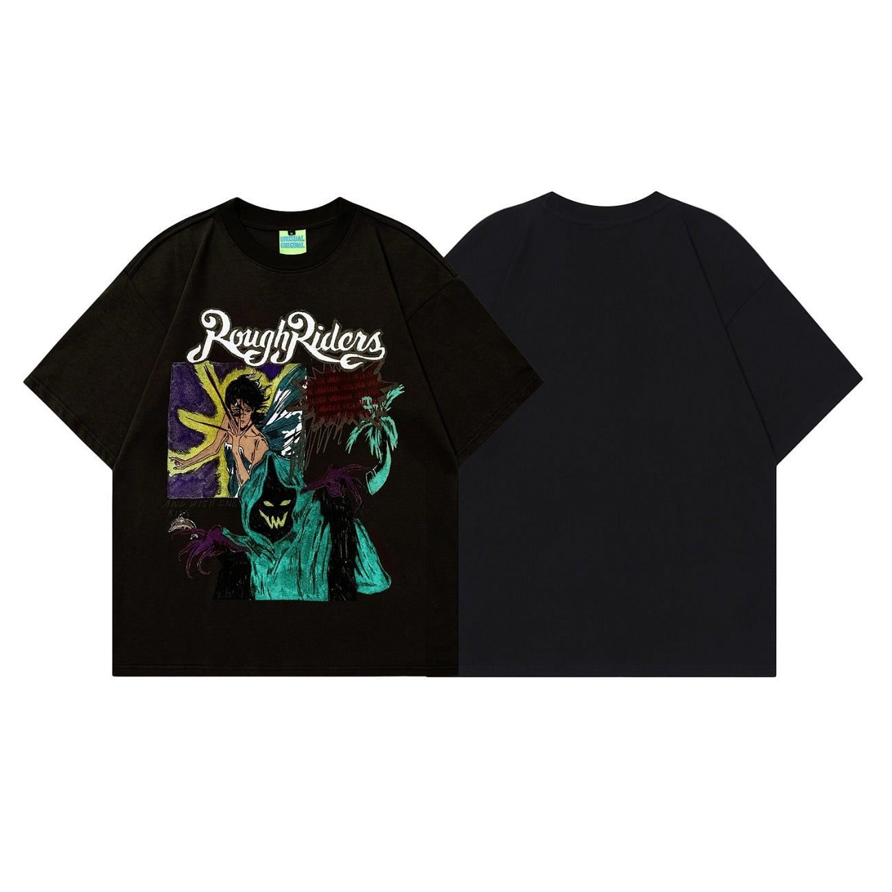 90s West Coast Hip Hop Fashion T-Shirts West Coast Vintage Spoof Cartoon Design T-Shirts