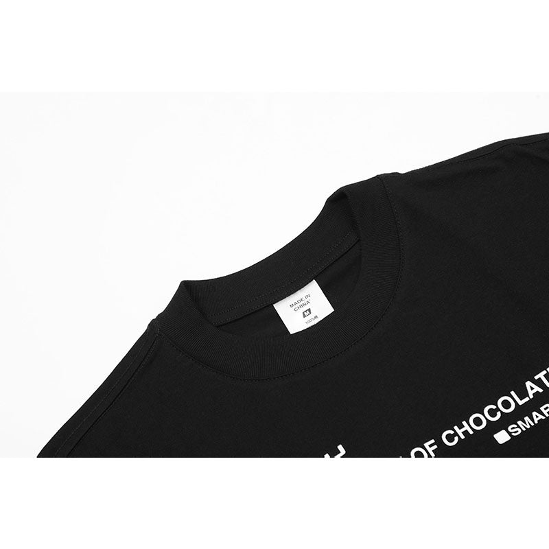 Marcas De Streetwear Two-Letter Print Short Sleeve T-Shirt