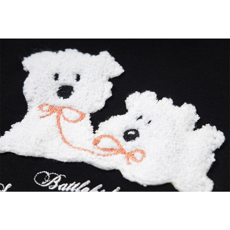 Casual Street Wear Embroidered Short Sleeve T-Shirt