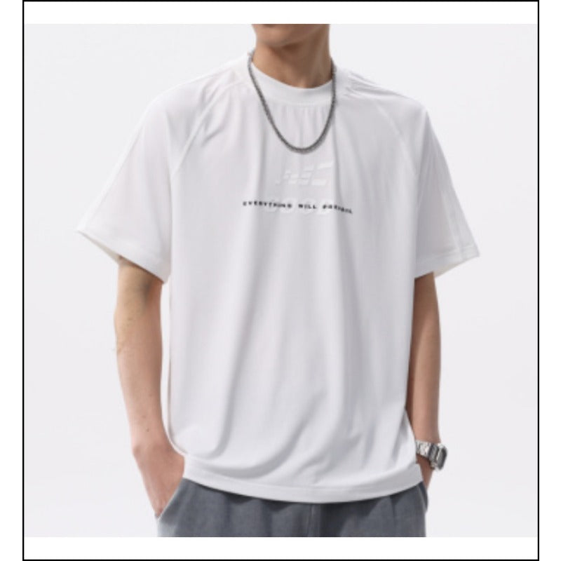 Mens T-shirts Printed Short Sleeves Summer Loose