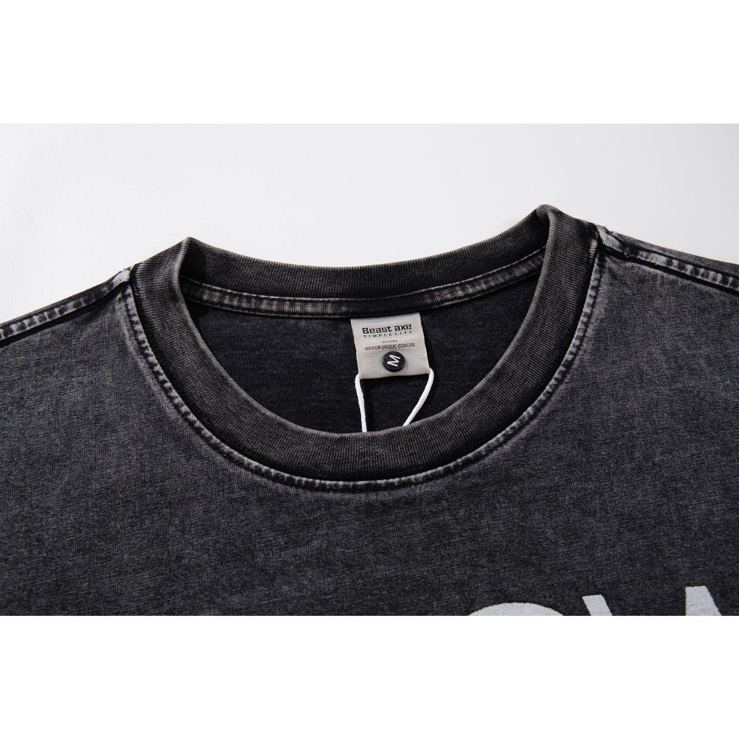 60s Style T Shirts Summer Vintage Washed Short Sleeve T-Shirts