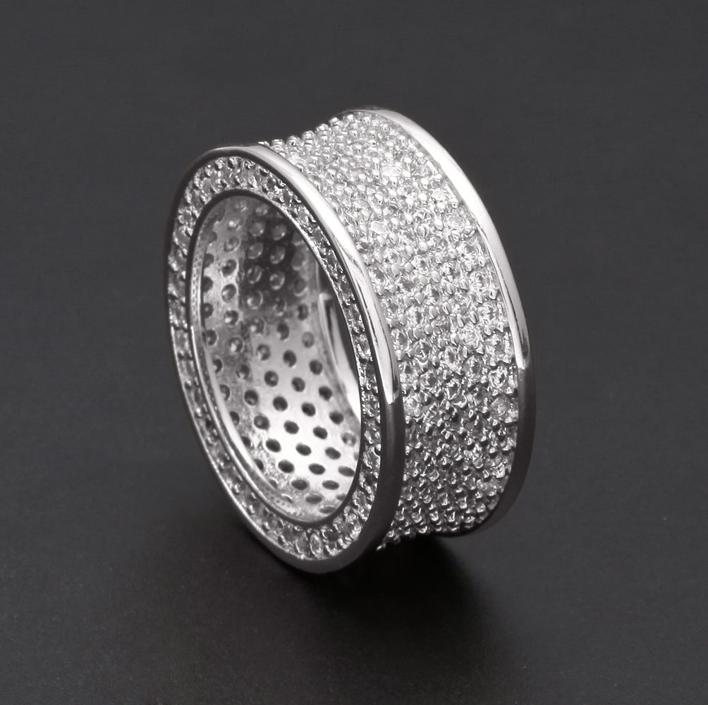 Rings Hip Hop Ring 18K Gold with Diamonds St. Valentine's Spectrum