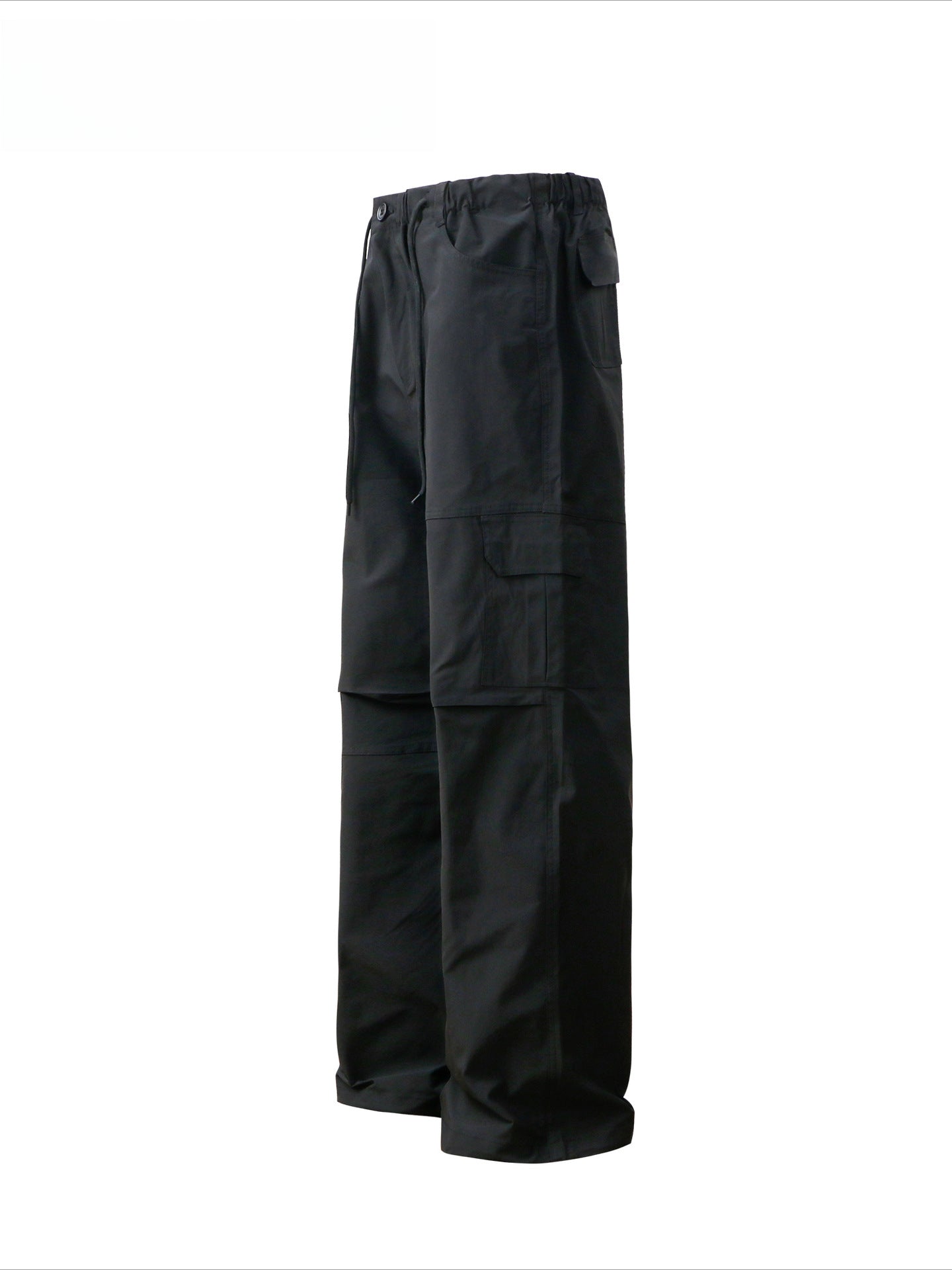 Hip Hop Pants For Boys Vintage Multi-Pocket Straight Overalls Loose Casual Trousers