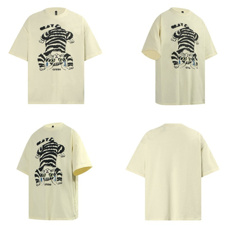 80s And 90s Vintage Fun Cat Short Sleeve T-Shirts